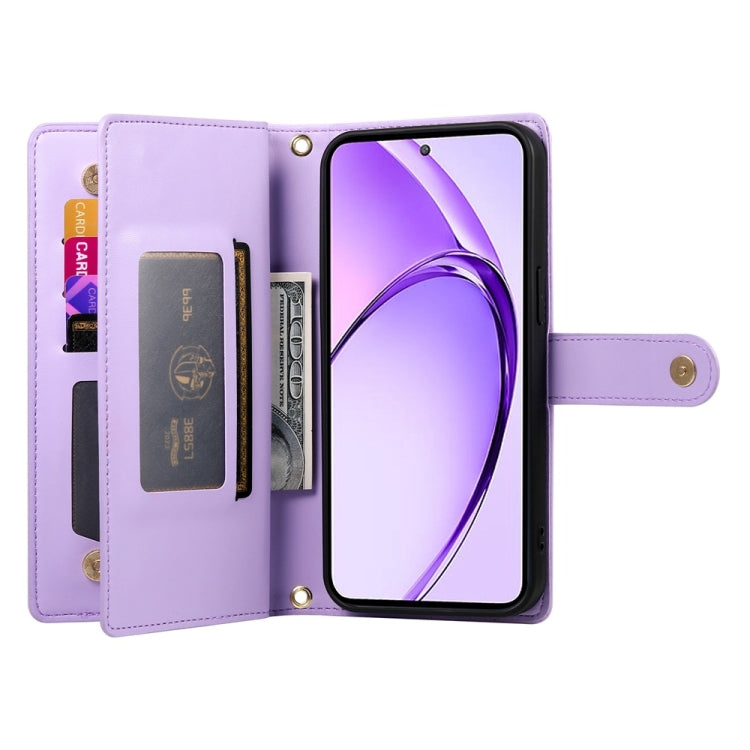 For OPPO A5 5G Global / A3 Pro 5G / A80 5G Nine Card-slot Zipper Wallet Bag Leather Phone Case