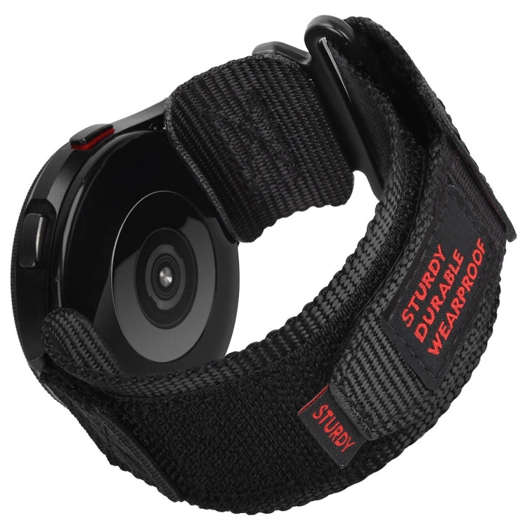 20mm Nylon Canvas Hook And Loop Fastener Watch Band