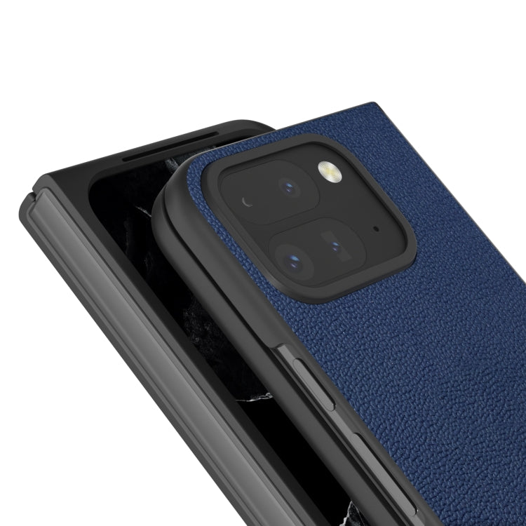 For Google Pixel 9 Pro Fold ABEEL Genuine Leather Luolai Series Phone Case