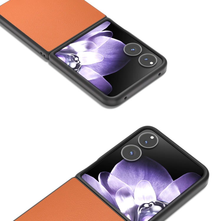 For Xiaomi Mix Flip PU Leather Black Frame Full Coverage Phone Case