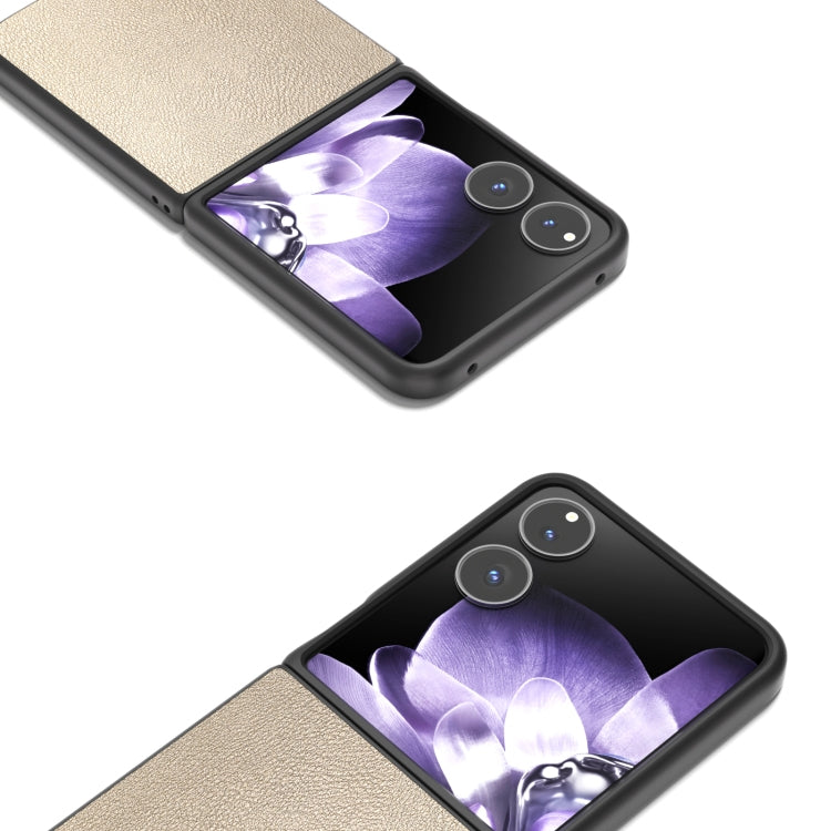 For Xiaomi Mix Flip PU Leather Black Frame Full Coverage Phone Case