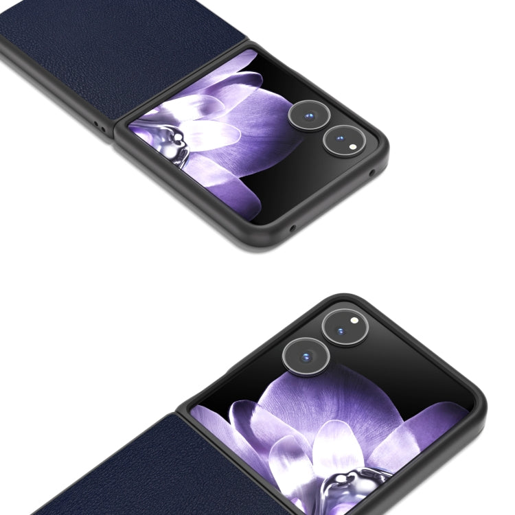 For Xiaomi Mix Flip PU Leather Black Frame Full Coverage Phone Case