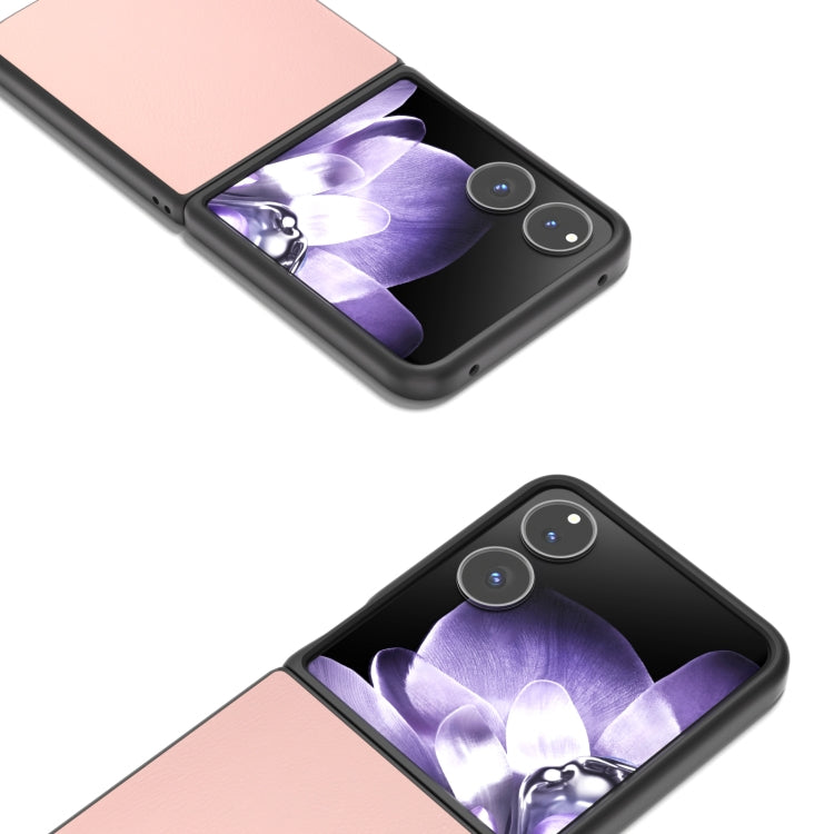 For Xiaomi Mix Flip PU Leather Black Frame Full Coverage Phone Case
