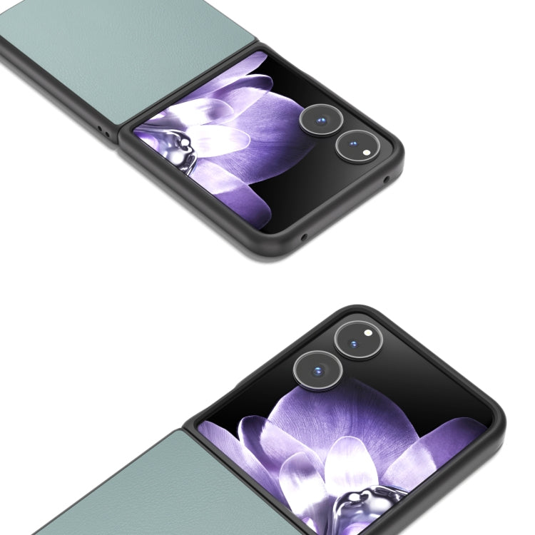 For Xiaomi Mix Flip PU Leather Black Frame Full Coverage Phone Case