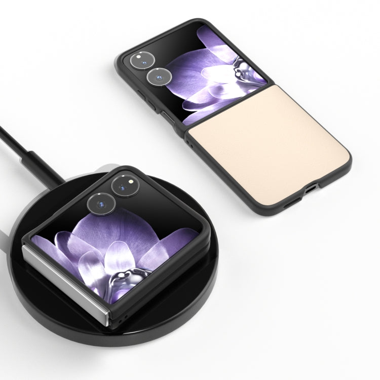 For Xiaomi Mix Flip PU Leather Black Frame Full Coverage Phone Case