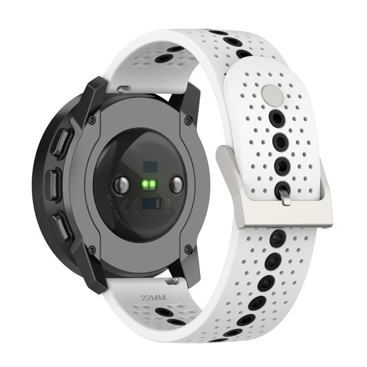 For Suunto Run / Race S Colorful Hole Silicone Watch Band