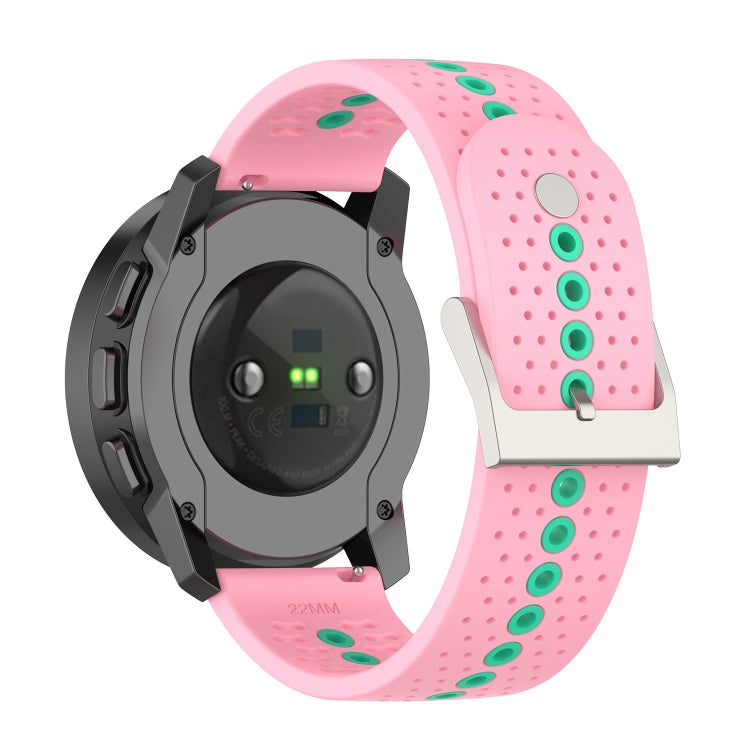 For Suunto Run / Race S Colorful Hole Silicone Watch Band