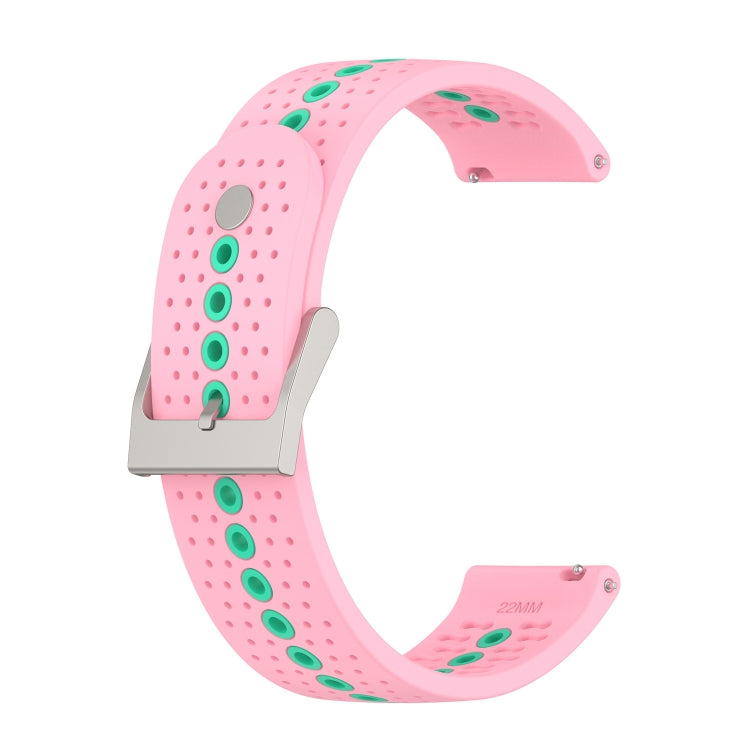 For Suunto Run / Race S Colorful Hole Silicone Watch Band