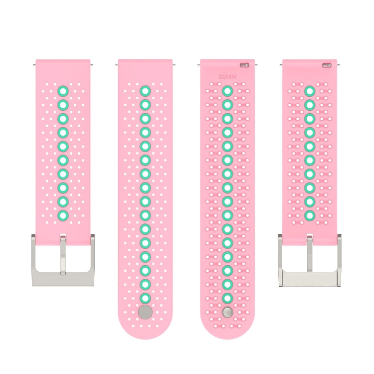 For Suunto Run / Race S Colorful Hole Silicone Watch Band