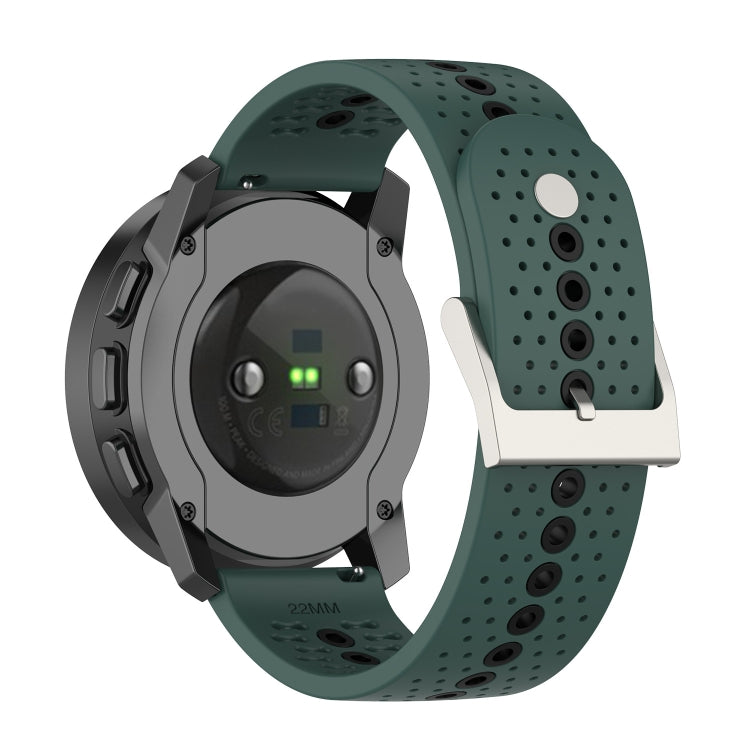 For Suunto Run / Race S Colorful Hole Silicone Watch Band