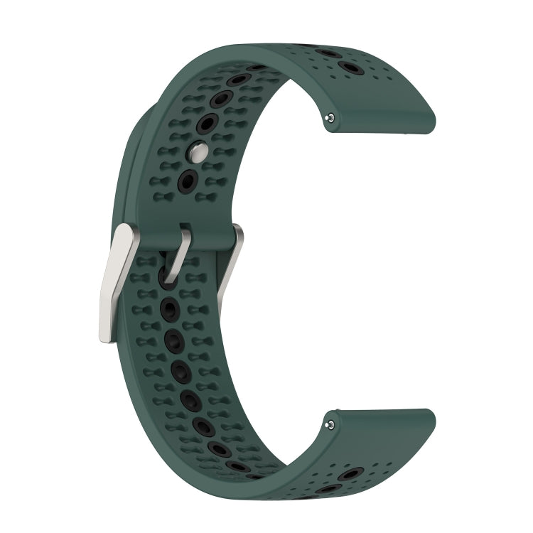 For Suunto Run / Race S Colorful Hole Silicone Watch Band
