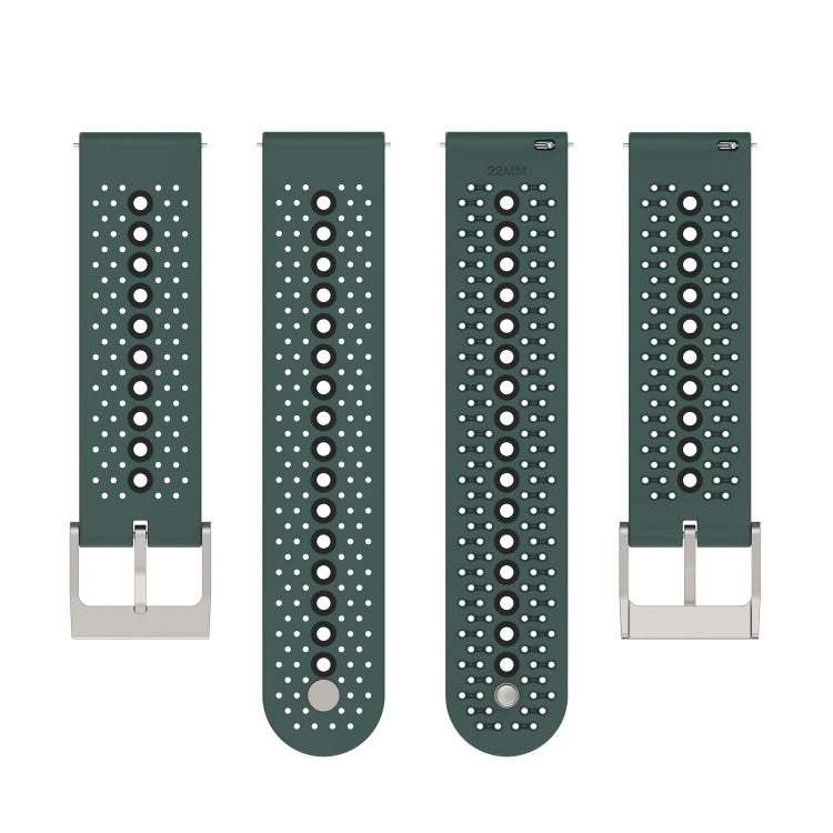 For Suunto Run / Race S Colorful Hole Silicone Watch Band
