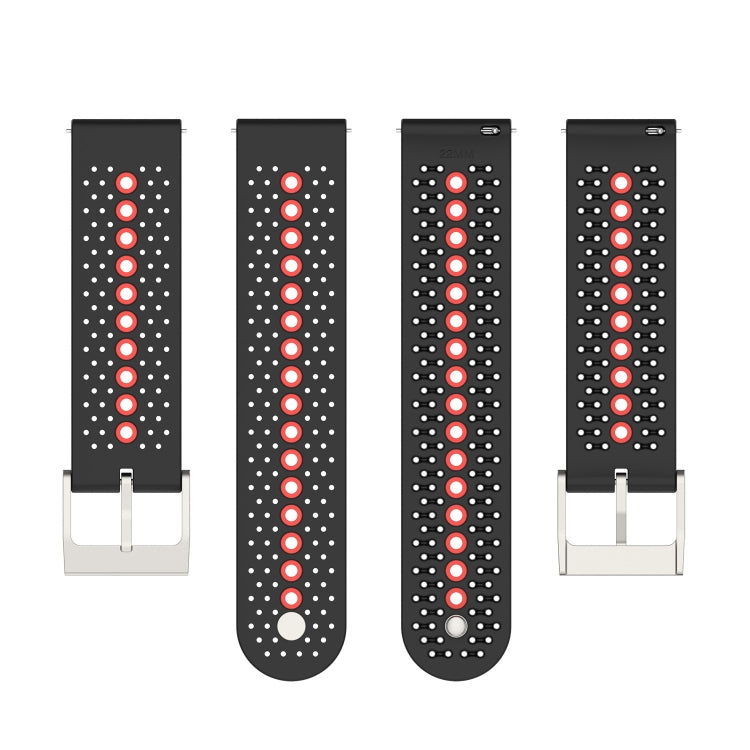 For Suunto Run / Race S Colorful Hole Silicone Watch Band