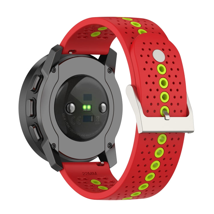 For Suunto Run / Race S Colorful Hole Silicone Watch Band