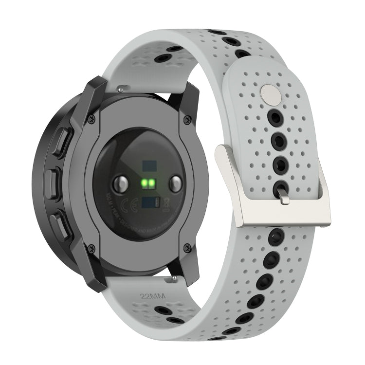 For Suunto Run / Race S Colorful Hole Silicone Watch Band
