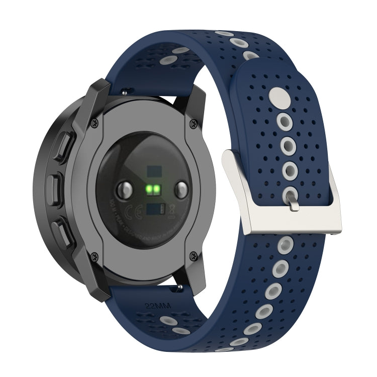 For Suunto Run / Race S Colorful Hole Silicone Watch Band