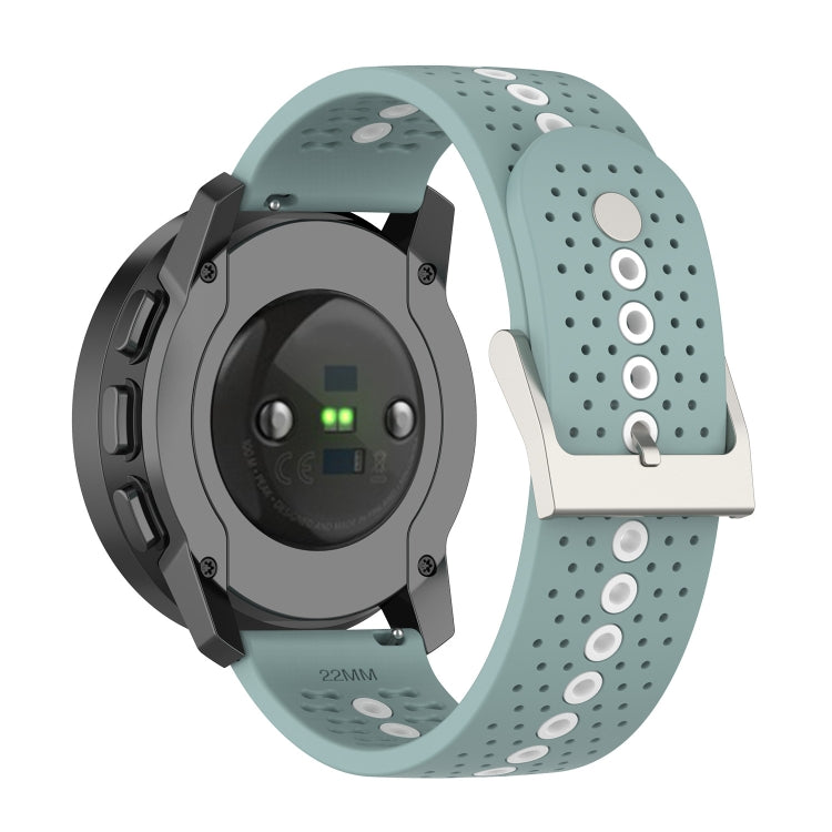 For Suunto Run / Race S Colorful Hole Silicone Watch Band