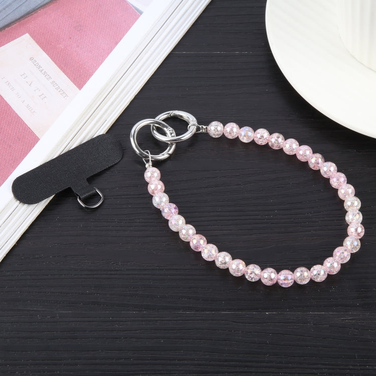Beads Chain Anti-lost Short Lanyard - Pink