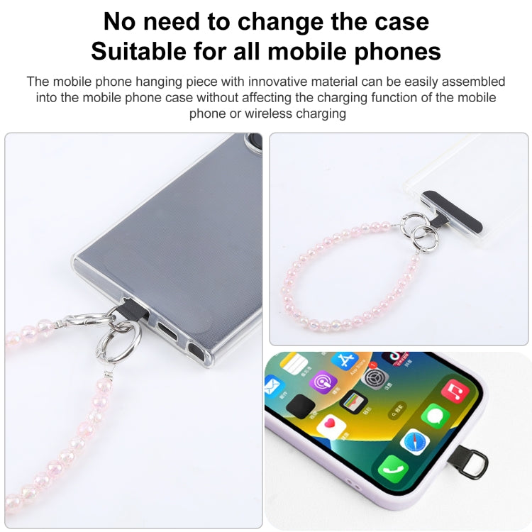 Beads Chain Anti-lost Short Lanyard - Pink