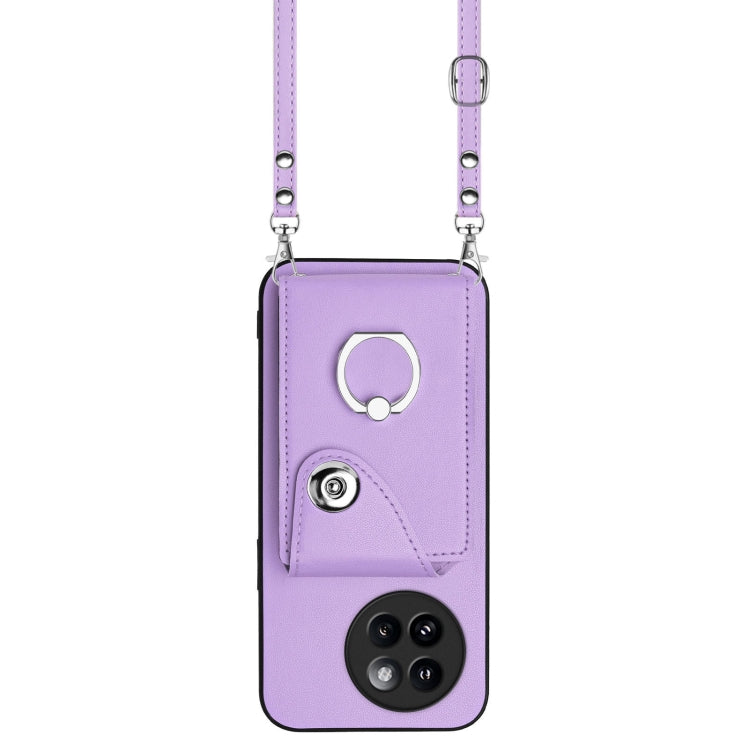 For Xiaomi Civi 4 Pro Organ Card Bag Ring Holder Phone Case with Long Lanyard