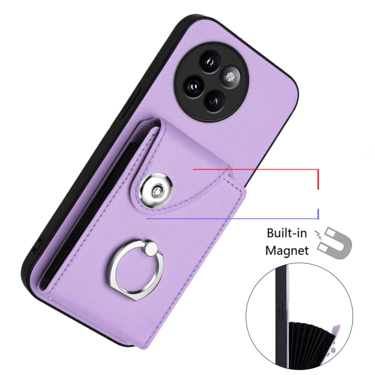 For Xiaomi Civi 4 Pro Organ Card Bag Ring Holder Phone Case with Long Lanyard