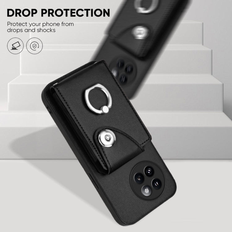 For Xiaomi Civi 4 Pro Organ Card Bag Ring Holder Phone Case with Long Lanyard