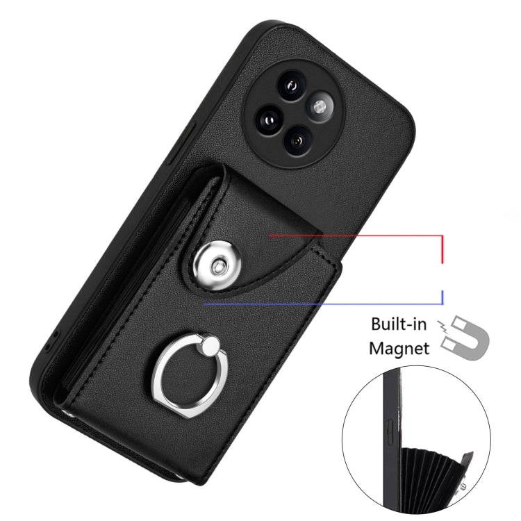 For Xiaomi Civi 4 Pro Organ Card Bag Ring Holder Phone Case with Long Lanyard