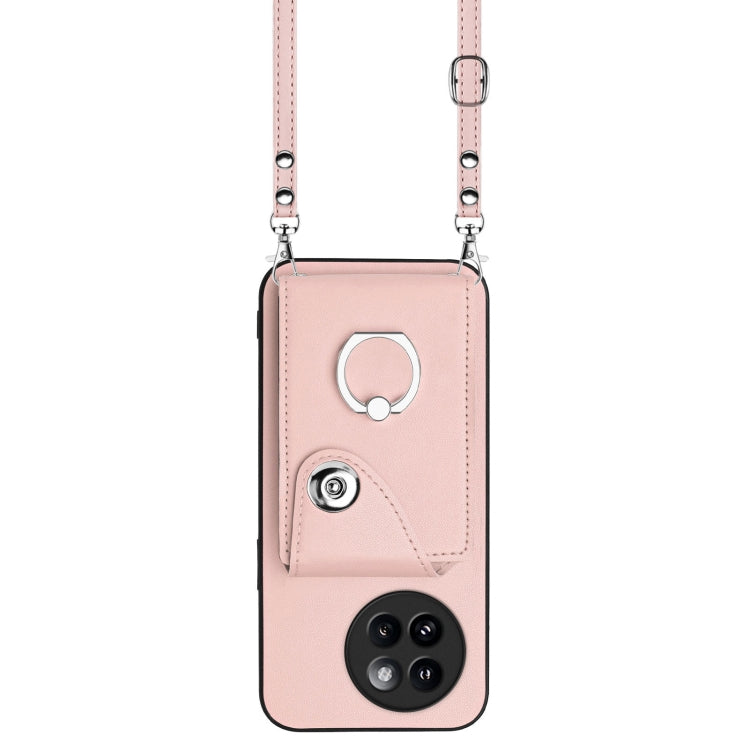 For Xiaomi Civi 4 Pro Organ Card Bag Ring Holder Phone Case with Long Lanyard
