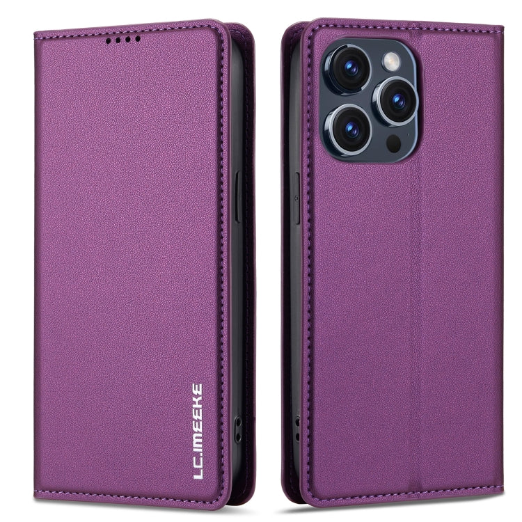 For iPhone 14 Pro LC.IMEEKE L1 Series Frosted Fine Texture PU Phone Case