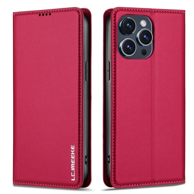 For iPhone 14 Pro LC.IMEEKE L1 Series Frosted Fine Texture PU Phone Case