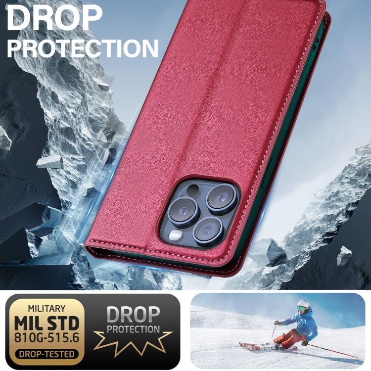 For iPhone 14 Pro LC.IMEEKE L1 Series Frosted Fine Texture PU Phone Case