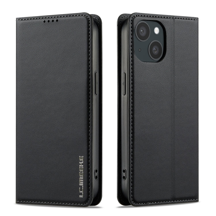 For iPhone 15 LC.IMEEKE L1 Series Frosted Fine Texture PU Phone Case