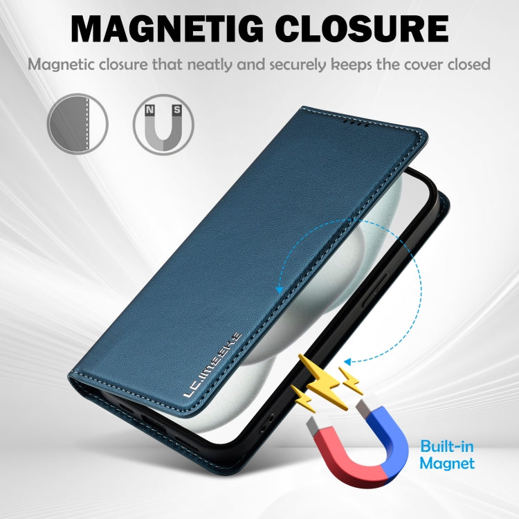 For iPhone 15 LC.IMEEKE L1 Series Frosted Fine Texture PU Phone Case