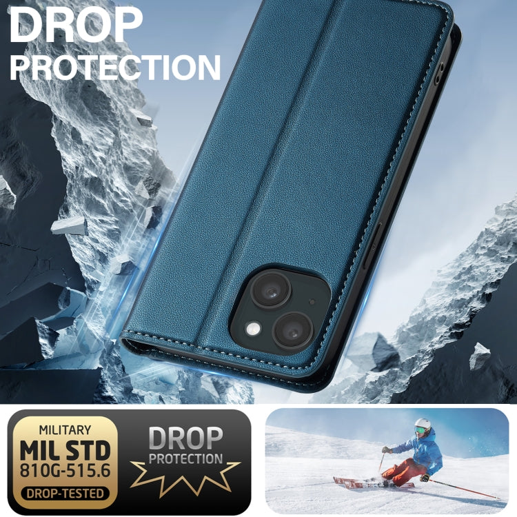 For iPhone 15 LC.IMEEKE L1 Series Frosted Fine Texture PU Phone Case