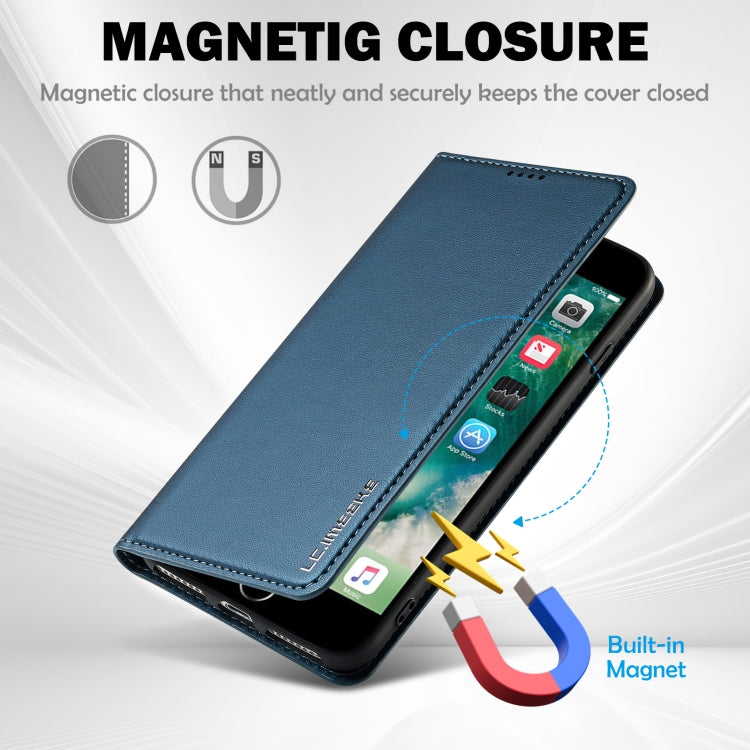 For iPhone 7 / 8 / SE 2020 LC.IMEEKE L1 Series Frosted Fine Texture PU Phone Case