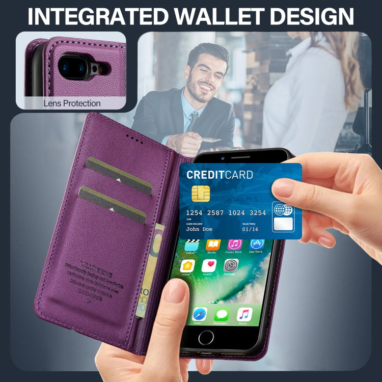 For iPhone 7 / 8 / SE 2020 LC.IMEEKE L1 Series Frosted Fine Texture PU Phone Case