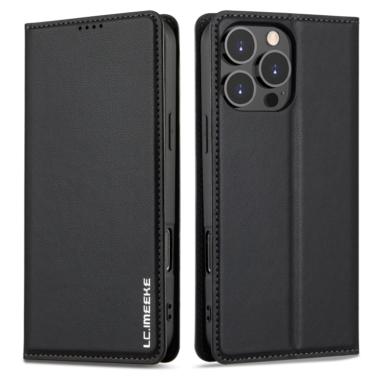For iPhone 16 Pro Max LC.IMEEKE L1 Series Frosted Fine Texture PU Phone Case