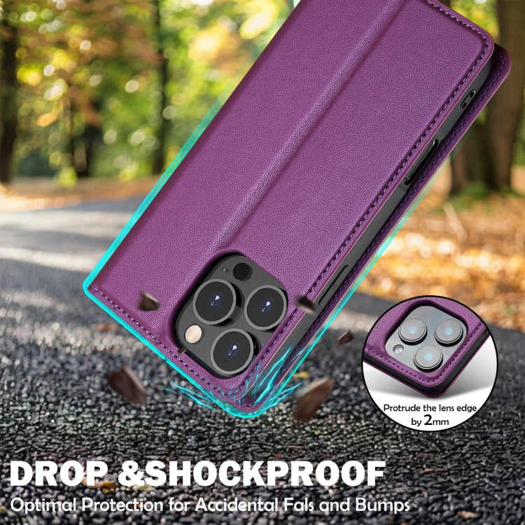 For iPhone 16 Pro Max LC.IMEEKE L1 Series Frosted Fine Texture PU Phone Case