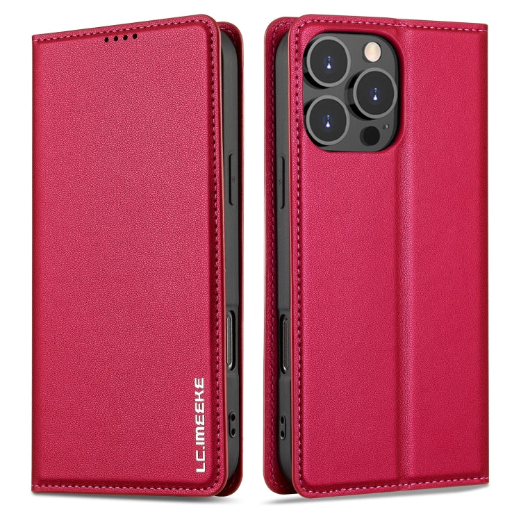 For iPhone 16 Pro Max LC.IMEEKE L1 Series Frosted Fine Texture PU Phone Case