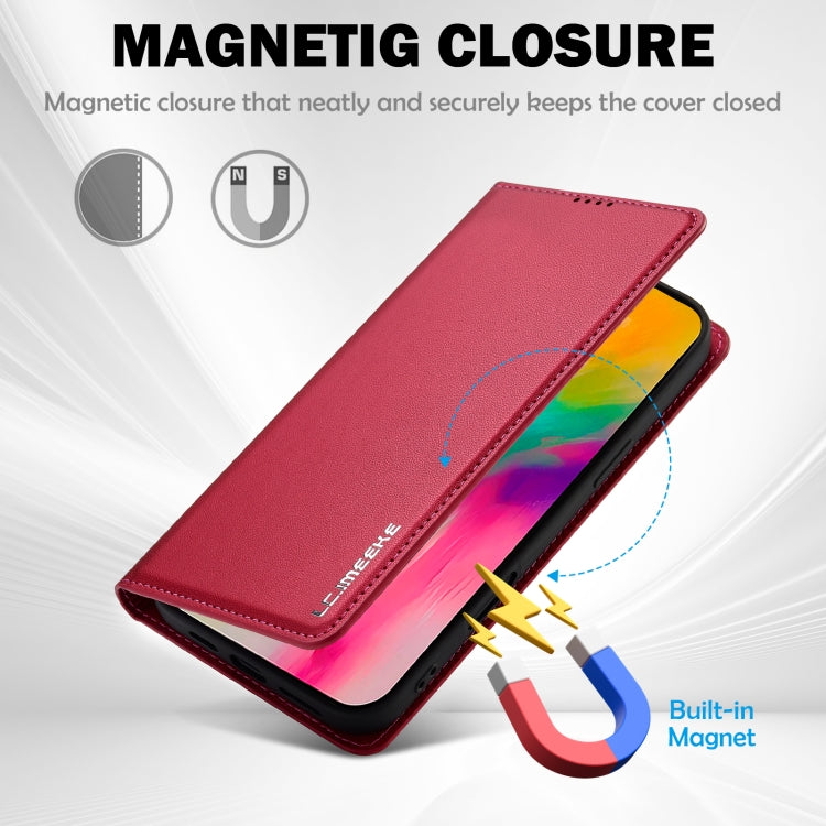 For iPhone 16 Pro Max LC.IMEEKE L1 Series Frosted Fine Texture PU Phone Case