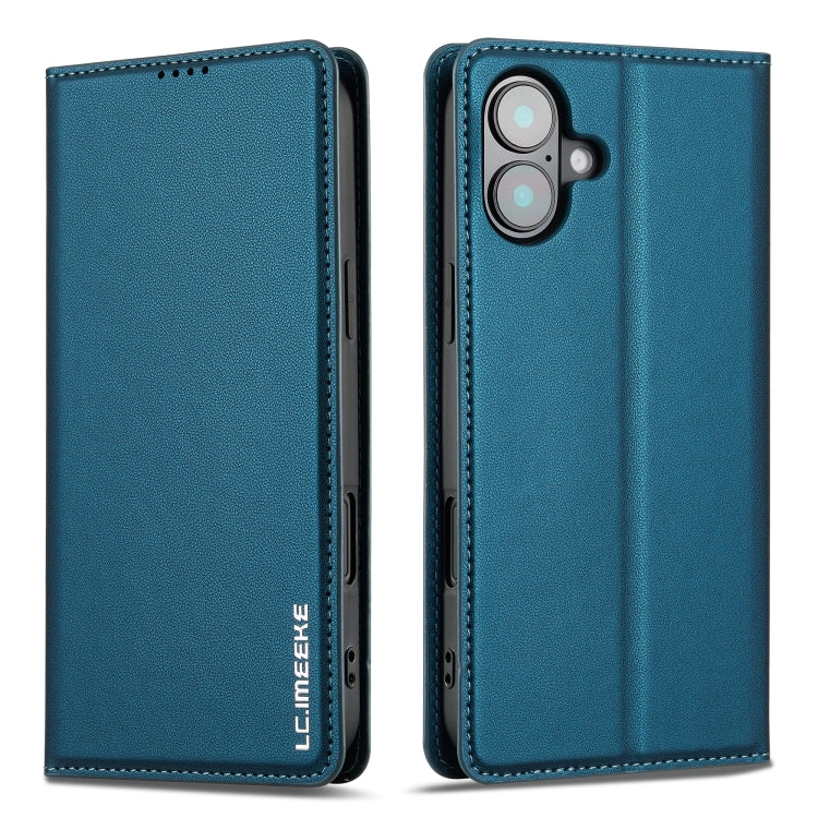 For iPhone 16 Plus LC.IMEEKE L1 Series Frosted Fine Texture PU Phone Case