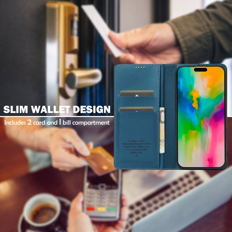For iPhone 16 Plus LC.IMEEKE L1 Series Frosted Fine Texture PU Phone Case