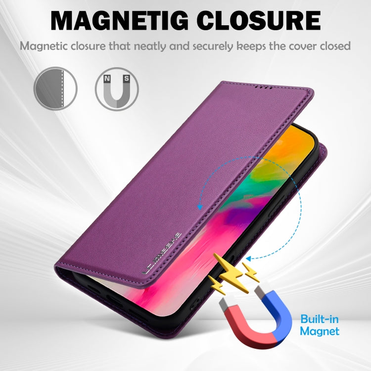 For iPhone 16 Plus LC.IMEEKE L1 Series Frosted Fine Texture PU Phone Case