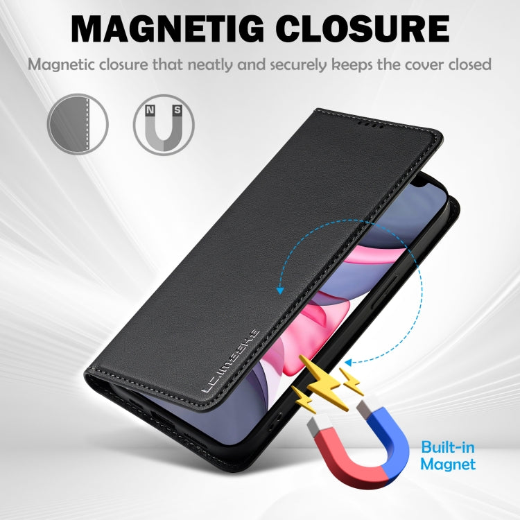 For iPhone 11 LC.IMEEKE L1 Series Frosted Fine Texture PU Phone Case