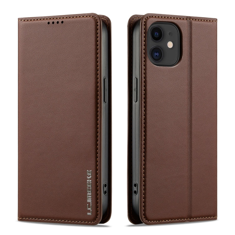 For iPhone 11 LC.IMEEKE L1 Series Frosted Fine Texture PU Phone Case