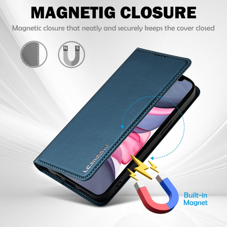 For iPhone 11 LC.IMEEKE L1 Series Frosted Fine Texture PU Phone Case