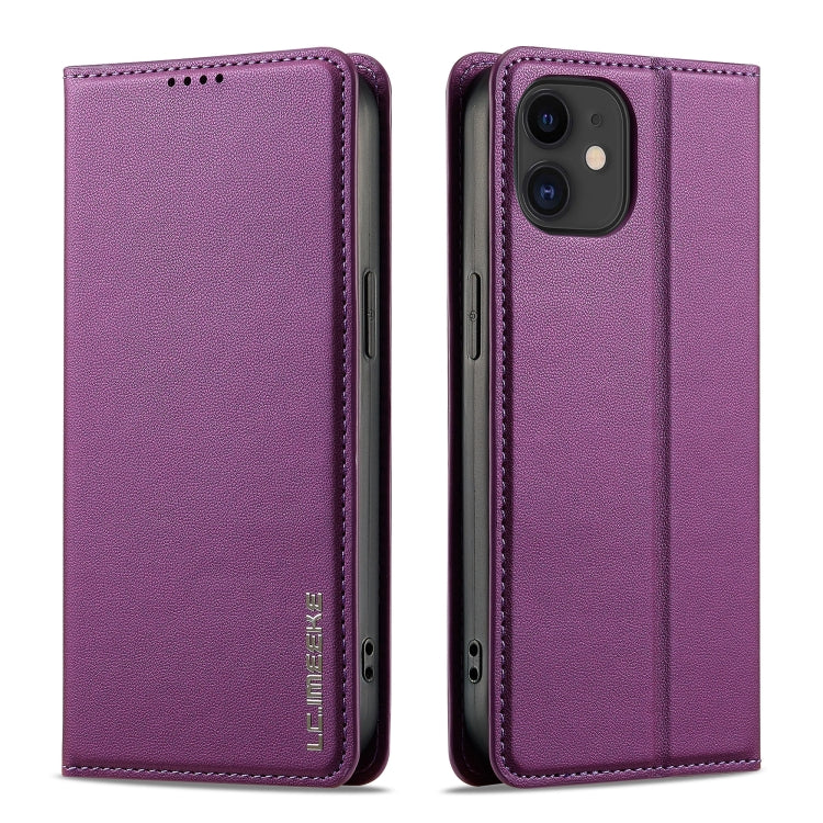 For iPhone 11 LC.IMEEKE L1 Series Frosted Fine Texture PU Phone Case