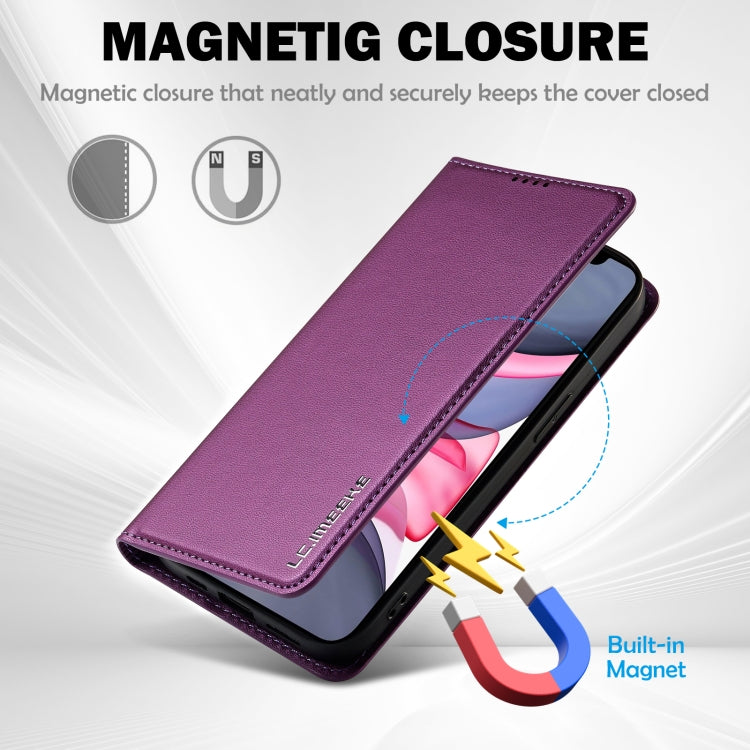 For iPhone 11 LC.IMEEKE L1 Series Frosted Fine Texture PU Phone Case
