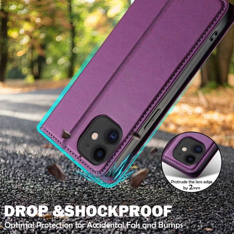 For iPhone 11 LC.IMEEKE L1 Series Frosted Fine Texture PU Phone Case