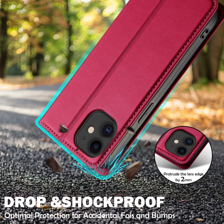 For iPhone 11 LC.IMEEKE L1 Series Frosted Fine Texture PU Phone Case
